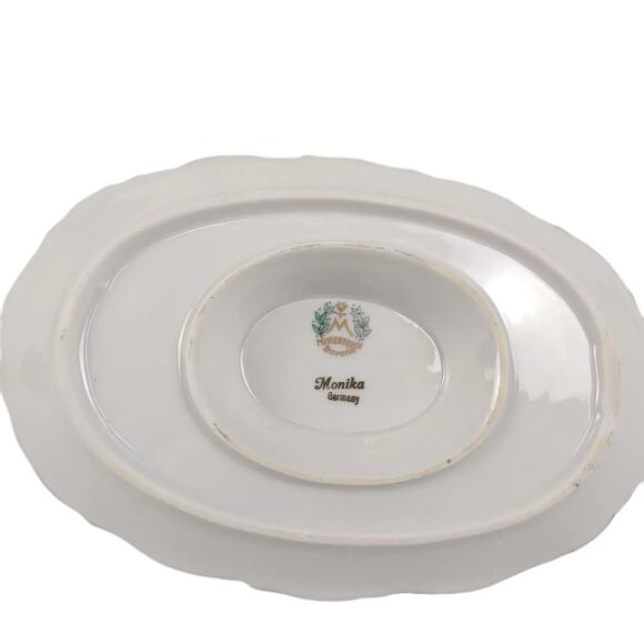 Vintage Mitterteich Bavaria Germany MONIKA Gravy Boat with Underplate Porcelain - Picture 5 of 6